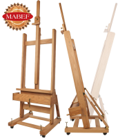 Мольберт студийный Mabef M/04 с подъемным механизмом для больших полотен