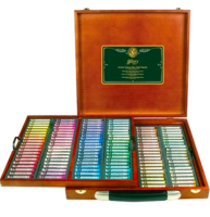 Пастель Mungyo Gallery Extra Fine Soft Pastel сухая круглая 160 цветов профессиональная в деревянном кейсе
