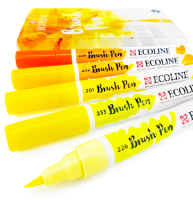 Набор акварельных маркеров Ecoline Brush Pen Жёлтые 5 Yellow