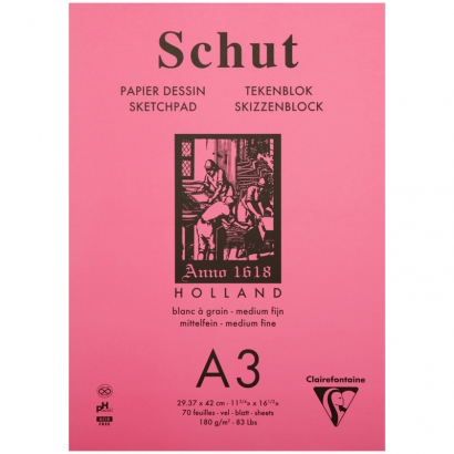 Альбом для эскизов и зарисовок Schut ClaiteFontaine А3 / 35 листов / 180 гм