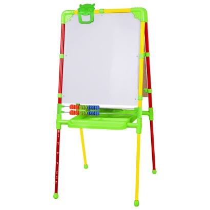 Мольберт растущий BRAUBERG "NIKA KIDS" для мела и магнитно-маркерный 53x46 см разноцветный