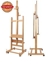 Мольберт Mabef M/19 студийный двусторонний для двух холстов станковый из бука