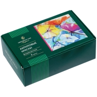 Набор акриловых красок Greenwich Line 6 цветов флуоресцентные в банках 20 мл