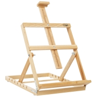 Мольберт настольный каркасный вертикальный Гамма "Студия" высота 46-68 см бук