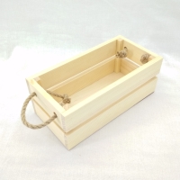 Ящик реечный с веревочными ручками заготовка для декорирования Timberlicious 24х12х9 см