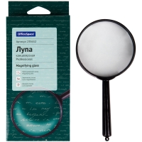 Лупа OfficeSpace, 75мм, 5-х кратное увеличение, карт. коробка, европодвес