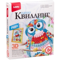 Квиллинг-панно Lori 3D "Совушка", с рамкой