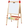 Мольберт растущий 3 в 1 BRAUBERG KIDS для мела и магнитно-маркерный 50x50 см комплект с бумагой для рисования