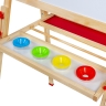 Мольберт растущий 3 в 1 BRAUBERG KIDS для мела и магнитно-маркерный 50x50 см комплект с бумагой для рисования