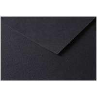 Цветная бумага универсальная Tulipe ClaireFontaine черная 50х65 см / 25 листов / 160 гм