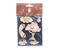 Набор заготовок для декорирования Summer 3 фанера Timberlicious 10х14 см