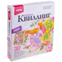 Квиллинг-панно Lori 3D "Цветочная фея", с рамкой