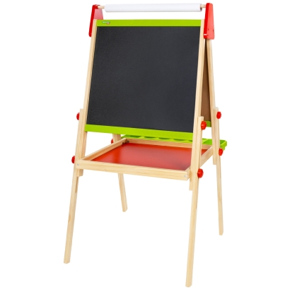 Мольберт растущий 3 в 1 BRAUBERG KIDS для мела и магнитно-маркерный 48x43 см