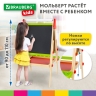 Мольберт растущий 3 в 1 BRAUBERG KIDS для мела и магнитно-маркерный 48x43 см