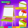 Мольберт растущий 3 в 1 BRAUBERG KIDS для мела и магнитно-маркерный 48x43 см