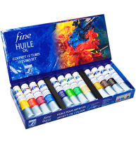 Набор масляных красок Fine LeFranc&Bourgeois 12 цветов в тубах 20 мл