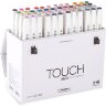 Набор спиртовых маркеров Touch Brush 48 штук с двумя наконечниками в фирменном чемодане купить в художественном магазине Альберт Мольберт с доставкой по РФ и СНГ