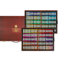 Пастель Mungyo Gallery Handmade Soft Pastel сухая круглая 200 цветов профессиональная в деревянном кейсе