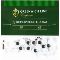 Материал декоративный Greenwich Line "Глазки", 10мм, 20шт.