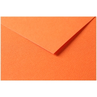 Цветная бумага универсальная Tulipe ClaireFontaine светло-оранжевая 50х65 см / 25 листов / 160 гм