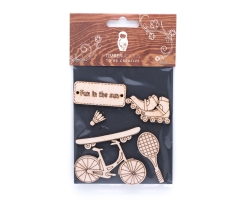 Набор заготовок для декорирования Summer 5 фанера Timberlicious 10х14 см