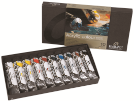 Набор акриловых красок Rembrandt 10 цветов в тубах по 40 мл в картонной упаковке