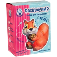 Набор для росписи фигурки из керамики "Белка" акриловыми красками