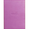 Блокнот Rhodiarama в клетку кожаная обложка лиловый А6 / 80 листов / 80 гм купить в художественном магазине Альберт Мольберт