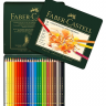 Цветные карандаши Faber Castell Polychromos набор из 24 цветов в металическом кейсе купить в магазине товаров для рисования Альберт Мольберт