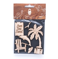 Набор заготовок для декорирования Summer 6 фанера Timberlicious 10х14 см