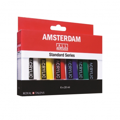 Набор акриловых красок Amsterdam Standard Series 6 цветов в тубах 20 мл