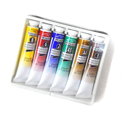 Набор масляных красок Winton Winsor&Newton 6 цветов в тубах по 21 мл