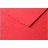 Цветная бумага универсальная Tulipe ClaireFontaine красный мак 50х65 см / 25 листов / 160 гм