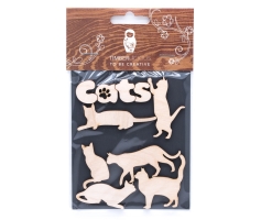 Набор заготовок для декорирования Animals 1 фанера Timberlicious 10х14 см