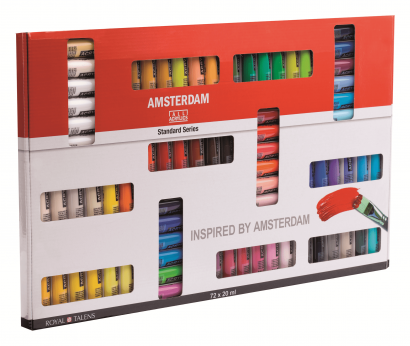 Набор акриловых красок Amsterdam Standard Series 72 цвета в тубах 20 мл