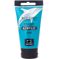 Акриловая краска глянцевая Matisso Малевичъ 288 бирюзовая в тубе 60 мл