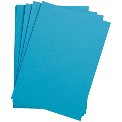 Цветная бумага 500*650мм., Clairefontaine "Etival color", 24л., 160г/м2, бирюзовый, легкое зерно, хлопок