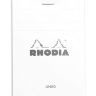Блокнот белый в линейку Rhodia Basics мягкая обложка 21 х 31.8 см / 80 листов / 80 гм купить в художественном магазине Альберт Мольберт