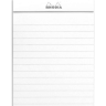Блокнот белый в линейку Rhodia Basics мягкая обложка 21 х 31.8 см / 80 листов / 80 гм купить в художественном магазине Альберт Мольберт