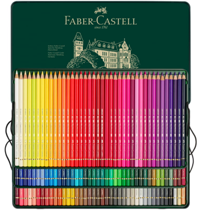 Faber Castell Polychromos набор цветных карандашей из 120 цветов в кейсе