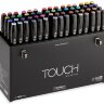 Набор спиртовых маркеров Touch Twin 60 штук А в черном фирменном чемодане купить в художественном магазине Альберт Мольберт с доставкой по РФ и СНГ