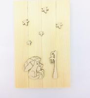 Панно заготовка для декорирования 4 Timberlicious 25х16 см