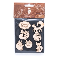 Набор заготовок для декорирования Animals 3 фанера Timberlicious 10х14 см