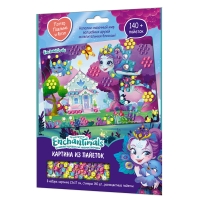 Набор для плетения из пайеток Origami "Enchantimals. Пэттер Павлина и Флэп" 25*17,5см, пакет с европ