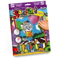 Фреска-картина из песка Danko toys "Sand Art. Волчонок", картонная коробка