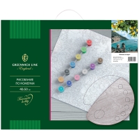 Рисование по номерам Greenwich Line "Лимоны и море", 40*50см, с акриловыми красками, холст