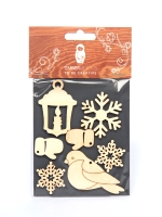 Набор заготовок для декорирования Winter 12 фанера Timberlicious 10х14 см
