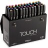 Набор спиртовых маркеров Touch Twin 48 в черном фирменном чемодане купить в художественном магазине Альберт Мольберт с доставкой по РФ и СНГ