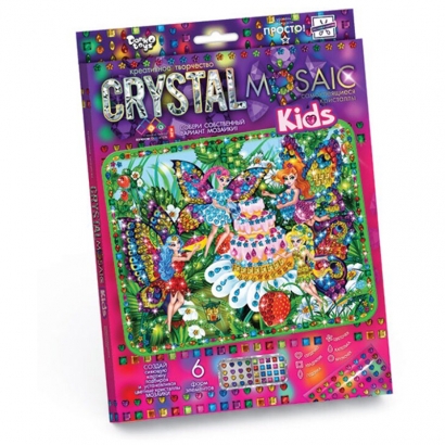 Алмазная мозаика Danko toys "Crystal Mosaic Kids. Феи", европодвес