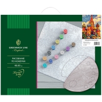 Рисование по номерам Greenwich Line "Собор Василия Блаженного", 40*50см, с акриловыми красками, холст